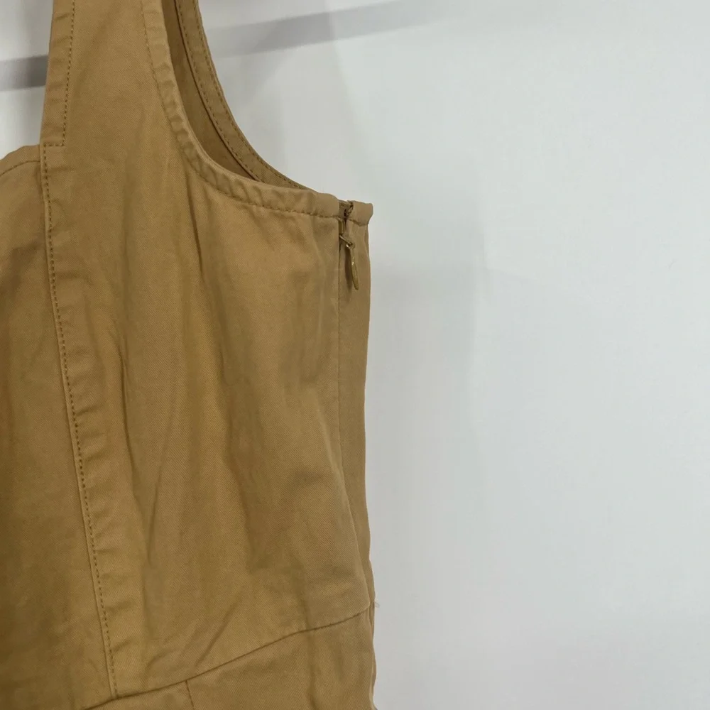 J. Crew Pleated A-Line Chino Dress Sleeveless